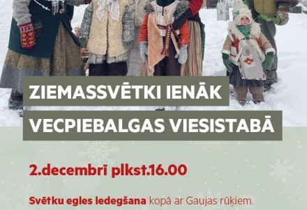 Ziemassvētki ienāk Vecpiebalgas viesistabā