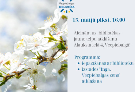 Bibliotēkas jauno telpu atklāšanas pasākums