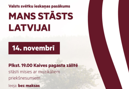 Valsts svētku ieskaņas pasākums Kaivē