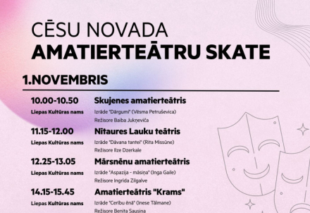 Cēsu novada amatierteātru skate 2025