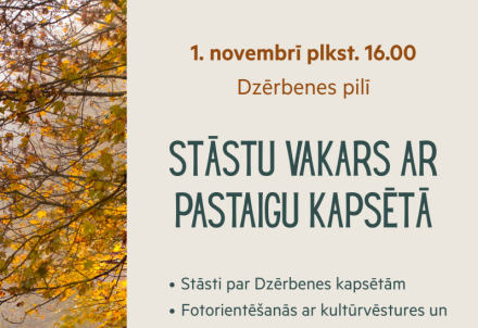 Stāstu vakars ar pastaigu kapsētā