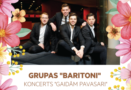 Grupas "Baritoni" koncerts "Gaidām pavasari" Taurenē