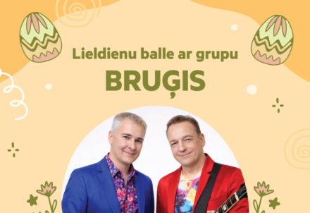 Lieldienu balle ar grupu "Bruģis" Vecpiebalgā