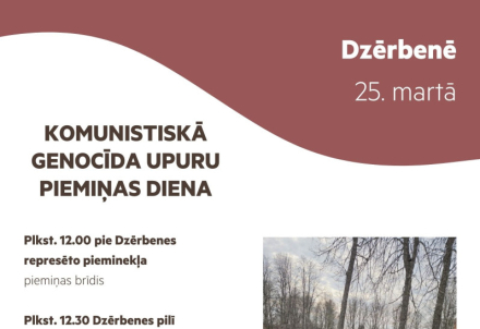 Komunistiskā genocīda upuru piemiņas diena Dzērbenē