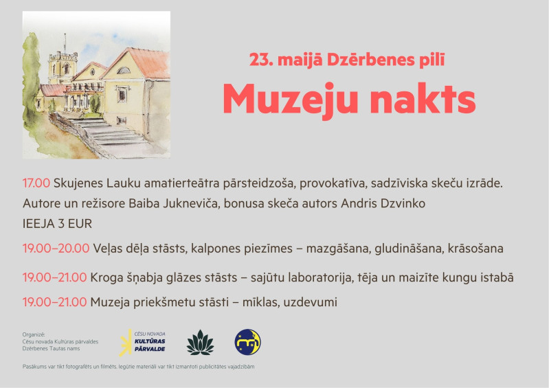Muzeju nakts Dzērbenes pilī