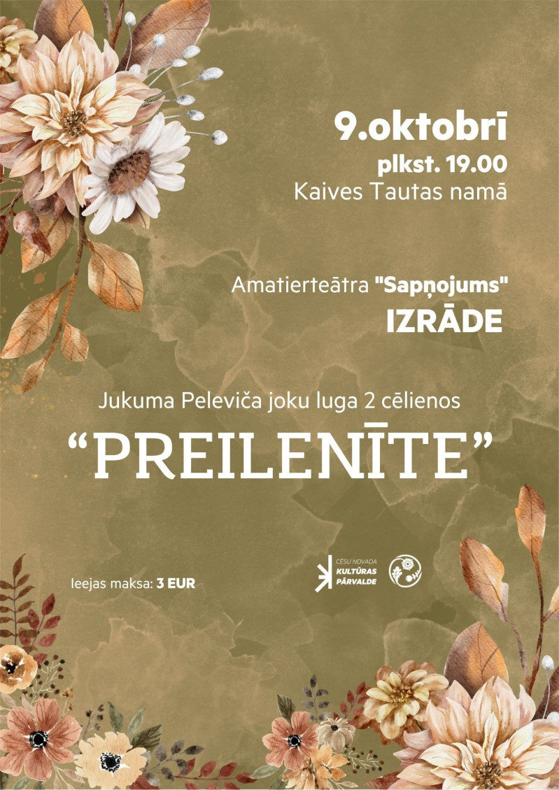 Amatierteātra "Sapņojums" izrāde "Preilenīte"